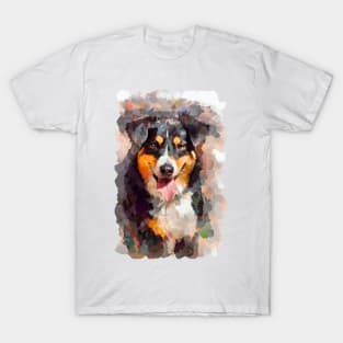 Elegant and fine portrait of a Bernese Mountain Dog Elegant gift for dog lovers T-Shirt